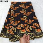 100% cotton embroidered lace fabric women cheap fabric very comfortable and soft