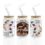 Valentine'S Day UV DTF Transfers For Cups Wraps Custom Logo Libbey Glass Tumbler
