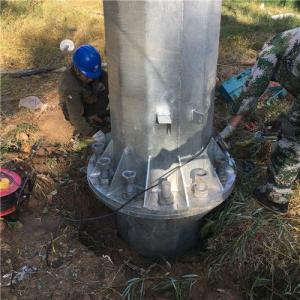 Hot DIP Galvanized Steel Utility Pole 35FT 40FT Power Monopole