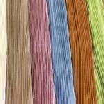 Miyake Satin Striped Crepe Woven Fabric 55 Inch
