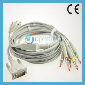 China Kontron P80 10 lead ekg cable with leadwires,Banana,IEC factory