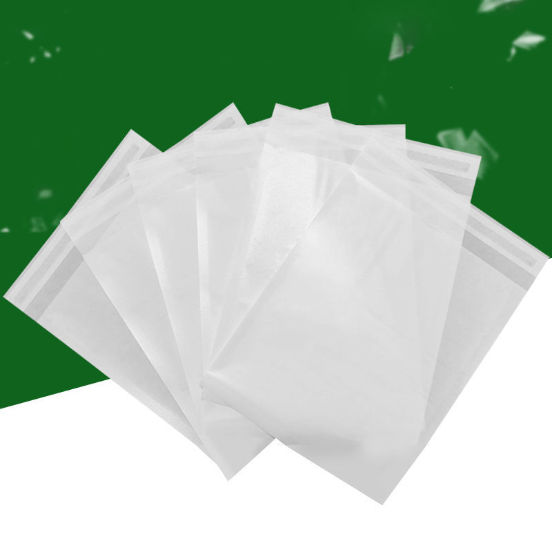 China Greaseproof Glassine Garment Bags Self Seal Paper Glassine Bags Biodegradable factory