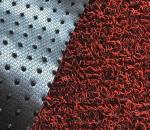 Double color pvc coil car mat carpet with non skid nail backing