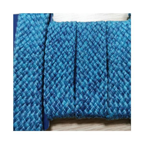 Hollow Flat Rope blue mixed color 20mm for outdoor sofa usage