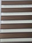 Horizontal Zebra Blinds Fabric Light Blocker Milky Color 90% Shading