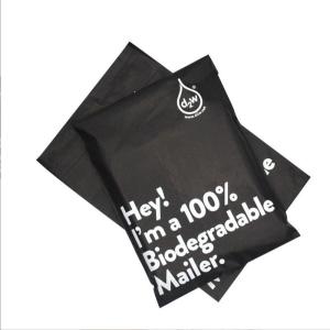 China Waterproof PLA Compostable Shipping Bags , Nontoxic Self Adhesive Mail Bags factory