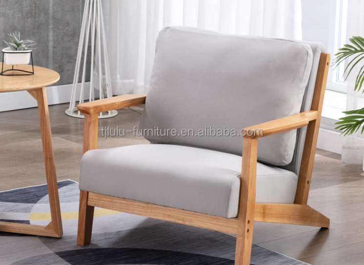 Sturdy Living Room Furniture Sofa Set with Modern Wooden Leathaire in Grey/White/Blue/Brown and Sturdy Design