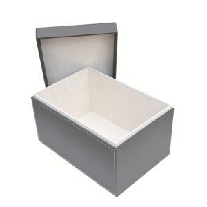 China Mjmhd DG-H001 Faux Leather Storage Box with Lid, Decorative Closet Organizer Bins, Handmade Elegant Storage for Wardrobe & Home on sale