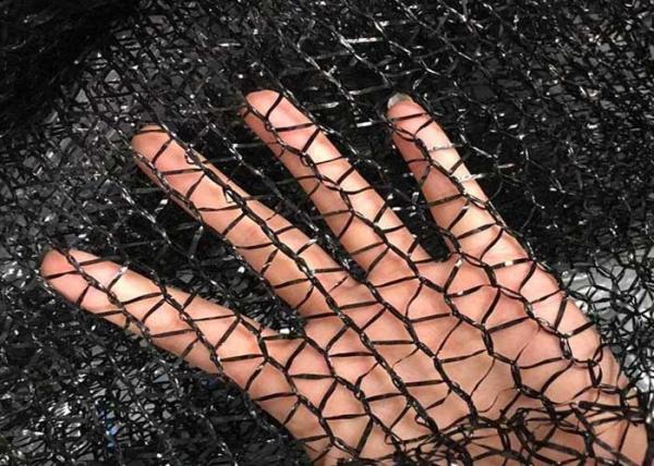 Agricultural Use Black Sun Shade Net Strong Tensile Resistant / Shading Rate 60