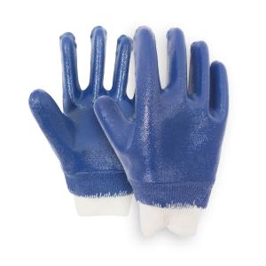 China Fully Coated Blue Nitrile Chemical Resistant Gloves Customized Thermal Work Gloves factory