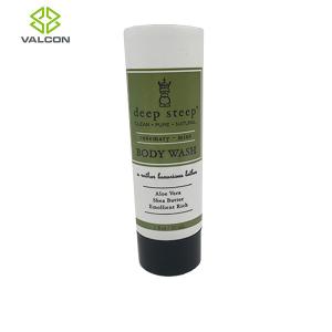 China 1 Oz Shampoo Plastic Lotion Tubes Black Cap Bottom Sealed Offset Printing Logo factory