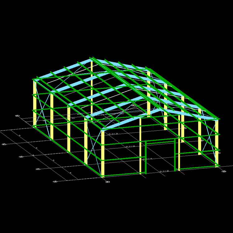 Portable Shelter Prefabricated Metal Car Canopy Garage with Solid H-shape Steel Beam