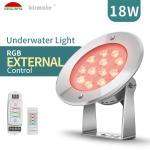 SS316L VDE Led Swimming Pool Lighting 24V 18W Extenal Control 1450ma