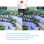 C2430TD-10D 350° Horizontal 3-90° Vertical Camera Built-in Siren Customized Logo
