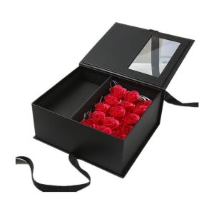 China Handmade Luxury Square Flower Gift Box Custom Order Accepted for Soap Paper Packaging factory