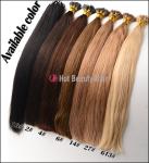 20 Inch Silky Colored Personalized Pre Bonded Hair Extension For Short Hair