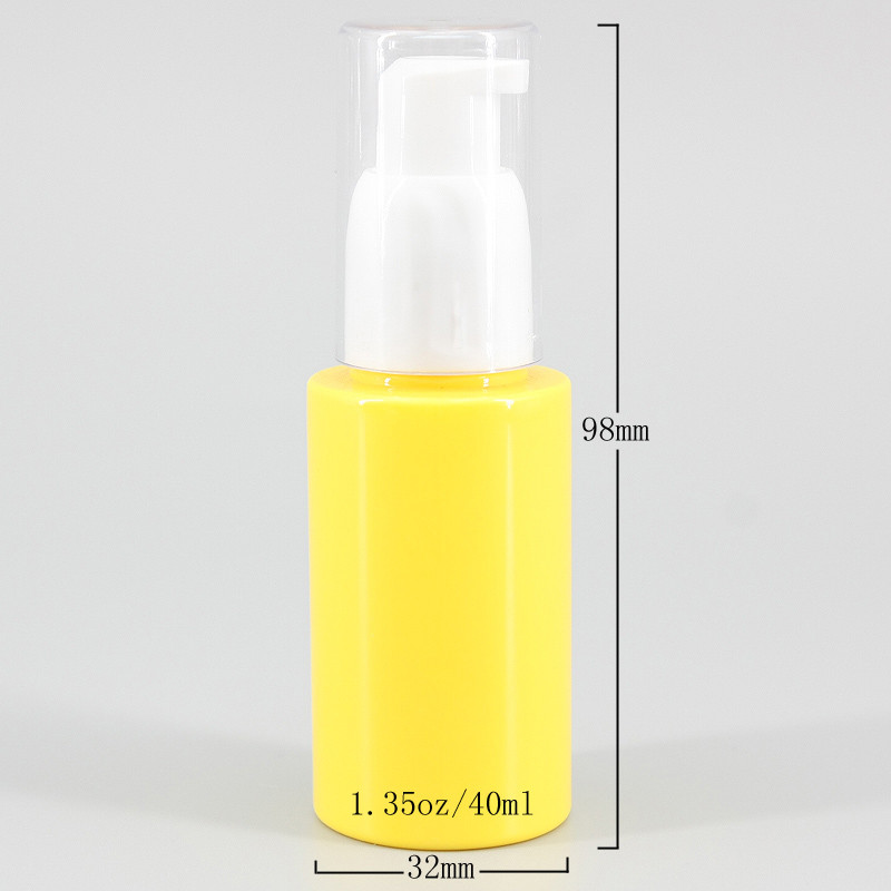 Plastic 40ml Cosmetic Lotion Bottle Travel Set Screen Printing Logo