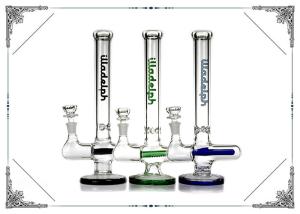 China 12'' Cross Style Glass Smoking Water Pipe With Inline Percolator Bongs factory