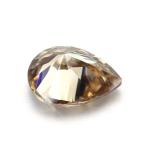 Synthetic Corundum Moissanite Diamond Light Yellow Champagne Pear Loose
