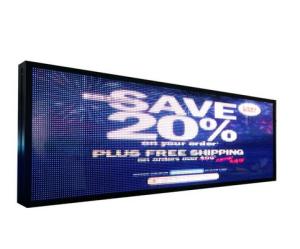 China White Color USB ROHS Multicolor Scrolling LED Signs factory