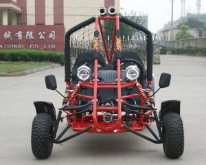 China 110cc Air Cooled CDI Electirc Start Single Seat Go Kart Tray Brake 12V 6.5AH Battery factory