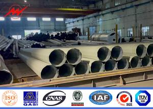 China Distribution 69kv 55ft Steel Power Pole With Galvaniztion And Bitumen factory