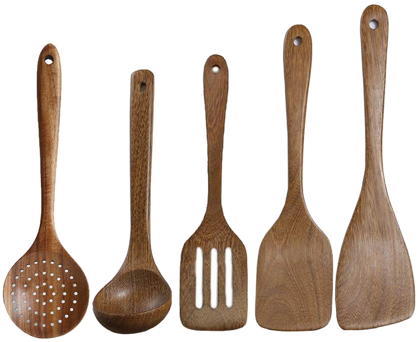 Heat Resistant Kitchen Utensils Cooking Wooden Wooden Spatula Non Scratch Rice Spoon