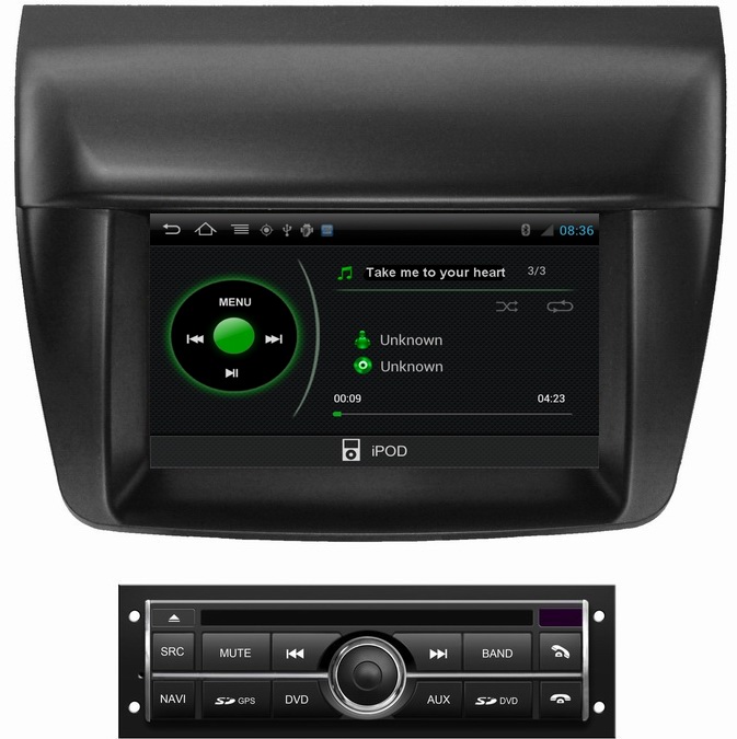 Ouchuangbo pure android 4.0 car GPS sat navi for Mitsubishi L200(Low) with S150 System 3G wifi SWC BT radio OCB-094-1C