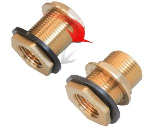 China 1/2&quot; Female 3/4&quot; Male GHT Brass Compression Fitting With Rubber Ring factory