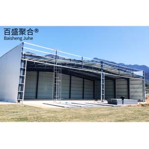 China Solid H-shape Steel Beam Main Frame for Frameless Construction Hangar in Saudi Arabia factory