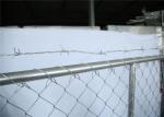 8'x10' OD42mm Construction Fence Panels Chain Link Mesh Fencing Panels 2430mm x