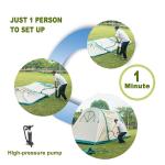 10 Persons Large Family Winter Luxury Air Tent Outdoor Waterproof Canvas