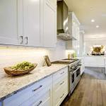 Modern Lacquer Finish Marble Kitchen Cabinets Self Assemble