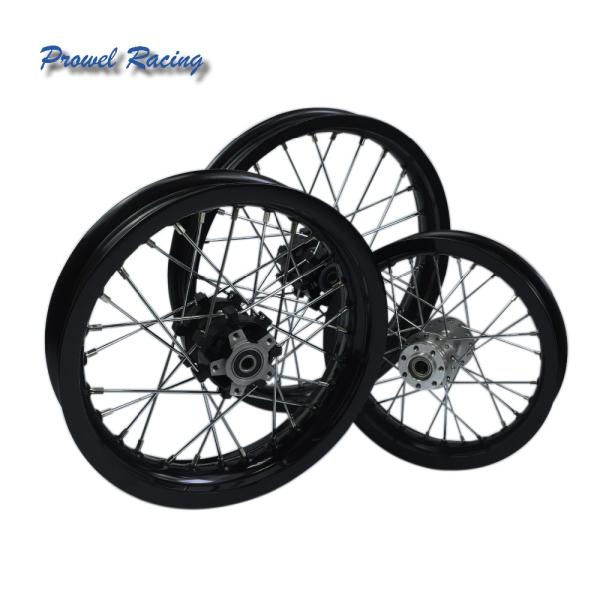 Aluminum 6061 T6 Pit Bike Wheel Set 1.60x12 for Superior Riding Experience