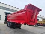 Steel 32 Cbm 60 tons U shape truck body End dumper trailer truck for farm from