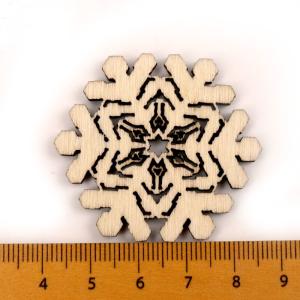 China Scrapbooks Painting Snowflake Pattern Handmade Wooden Crafts factory
