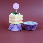 50Pcs/Set Panttern Violet Coloured Muffin Paper Cupcake Cases Baking Cup Cake