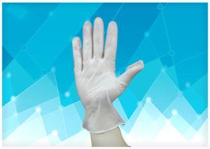 China Customized Logo Disposable Polyethylene Gloves Polyvinylchloride Vinyl Material factory