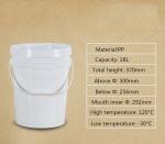 Packaging Container 1-50L Capacity Customized Logo Plastic Round Bucket Pail for