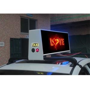 China SMD1921 Taxi Top Led Display USB 4G GPS Control 6500cd/Sqm Taxi Led Screen factory