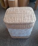 Natural Straw Household Storage Stool Grass Woven Ottoman Box Eco-Friendly Hand