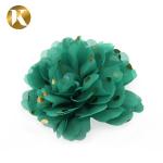 Customized Popular Style Shoe Lace Flowers 85*85mm Cotton / Polyester / Chiffon