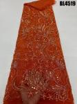 Luxury African Sequins French Net Tulle Mesh Lace With Beads Embroidered