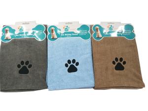 China Cleaning Absorbent Pet Towel Pet Bath Towel Pet Microfiber Terry Dog Bath Dry Towel factory