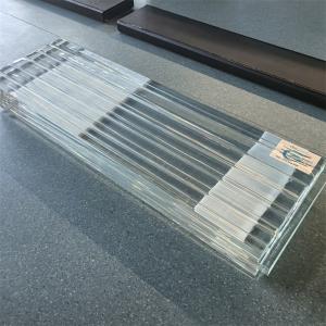 China Hot melt glass crystal tile crystal column creative design hotel shopping mall decoration translucent art glass factory