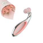 BSCI ISO Anti Puffiness Rose Quartz Jade Roller 3D V Shape Face Roller