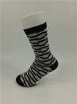 Black Knitted Children'S Cotton Socks , Breathable Anti Slip 100 White Cotton
