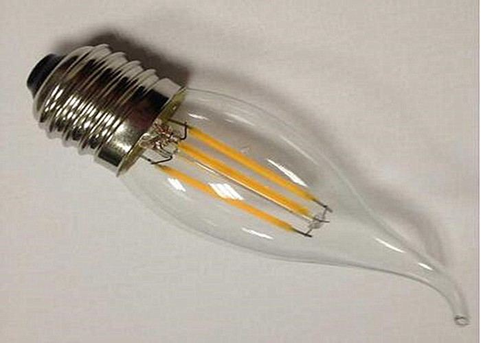 Indoor Lighting Led Filament Lamp With Tail Glass Body Material Ac220 - 240v