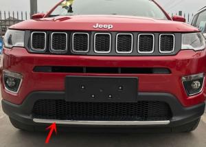 China Jeep Compass 2017 Auto Body Trim Parts , Chromed Front Bumper Lower Garnish factory