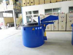 China 800KG Holding LPG Aluminum Melting Furnace Electric Heating Aluminium For Die Casting factory